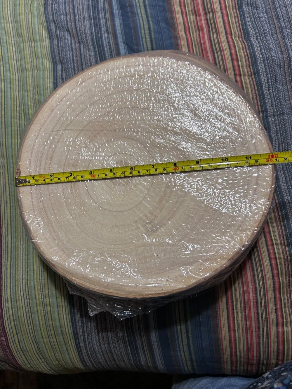 12" x 3/4" Round Natural Wood Slices. 6 Pieces. Unfinished. Rustic Wood Circles.